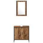 Badezimmermöbel Set mit Speicher 3 pcs Braun 33 x 33 x 120.5 cm