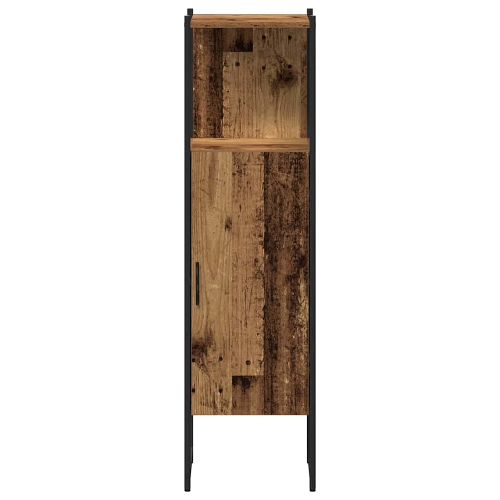 Badezimmermöbel-Set mit Regal mit Tür 3 pcs Braun Holzwerkstoff