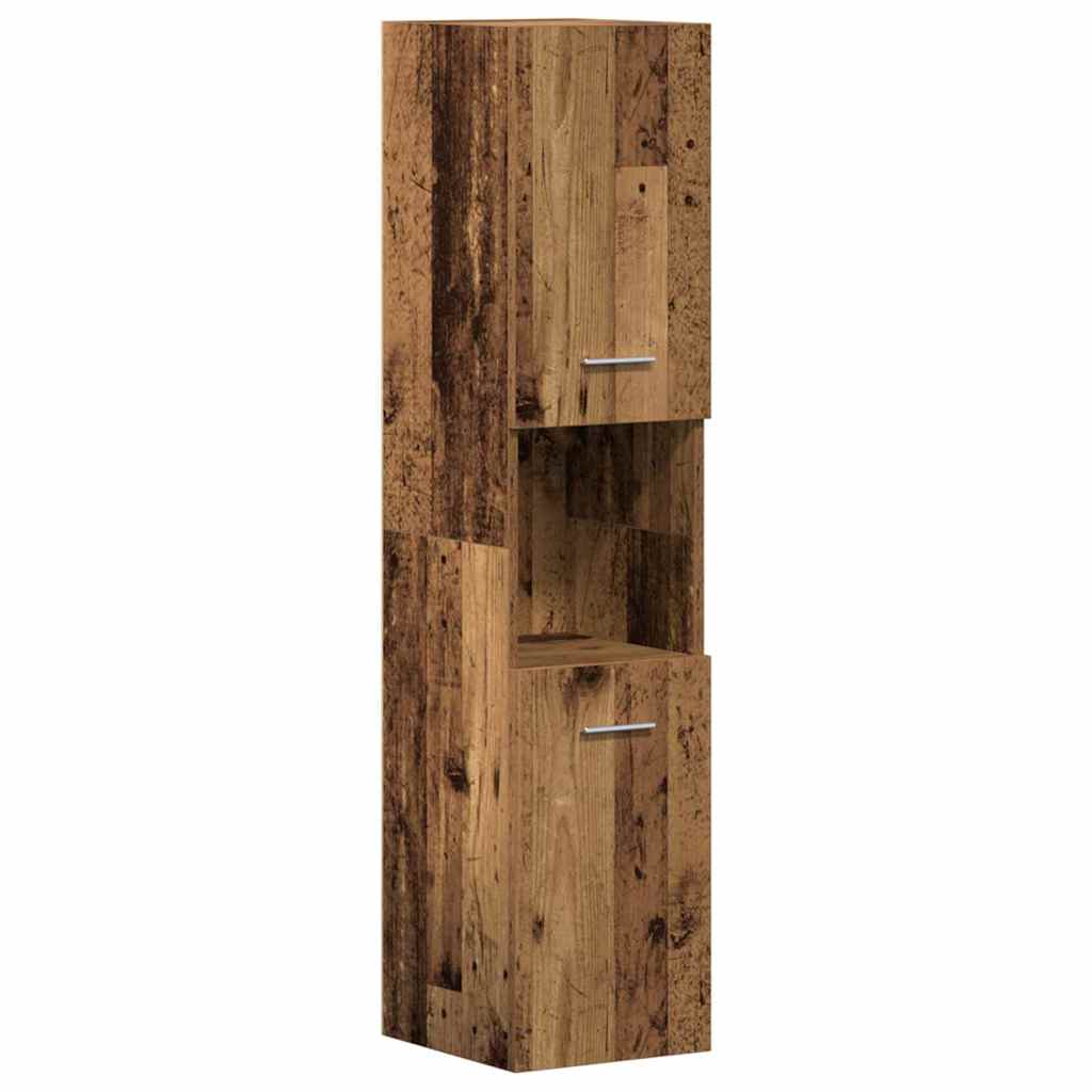 Badezimmermöbel-Set mit Regal 4 pcs Altholz Holzwerkstoff