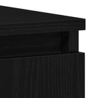 Badezimmermöbel-Set Wandmontiert 3 pcs Schwarz Eichen-Optik