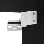 Badezimmerschrank Schwarz Eichen-Optik 90 x 38,5 x 46 cm