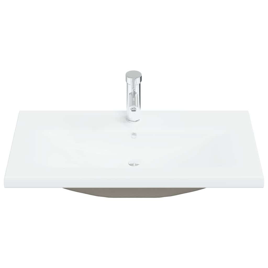 Badezimmerschrank Schwarz Eichen-Optik 90 x 38,5 x 46 cm