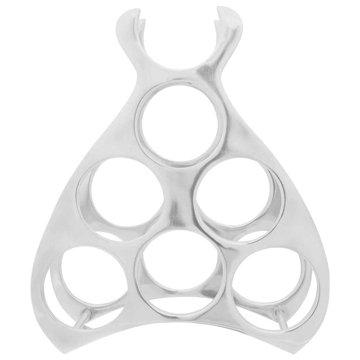 Weinregal Silber 38 x 33 x 13 cm Aluminium