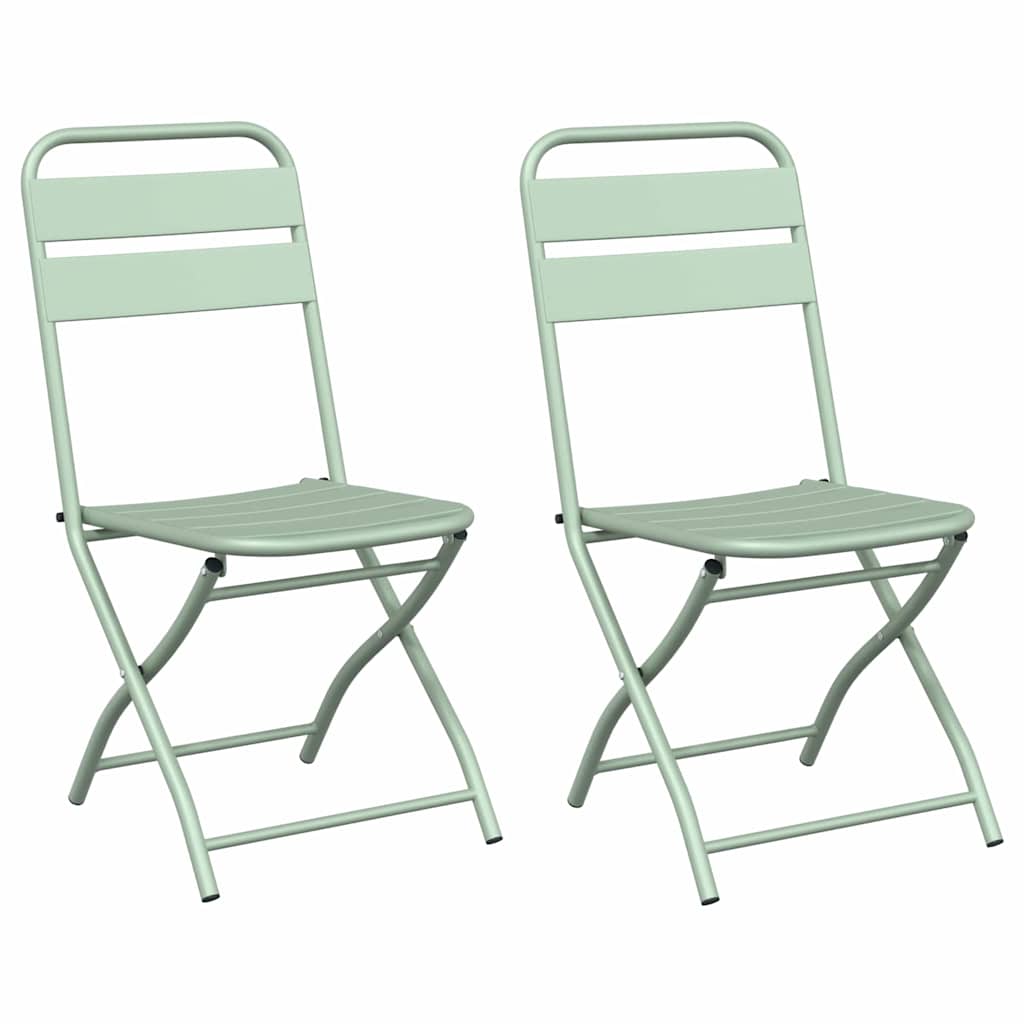 Gartenklappstuhl 2 pcs Hellmint 42 x 52 x 82 cm