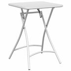 Bistrotisch Weiß 55 x 55 x 72,5 cm Pulverbeschichteter Stahl