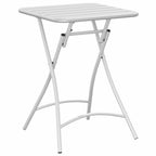 Bistrotisch Weiß 55 x 55 x 72,5 cm Pulverbeschichteter Stahl