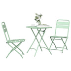 Bistrogarnitur 3 pcs Grün Stahl
