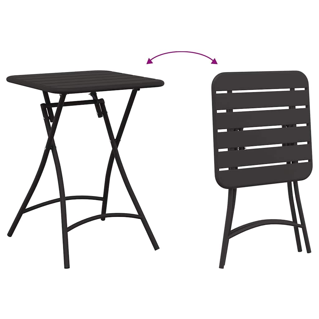 Bistrogarnitur 3 pcs Anthrazit Stahl