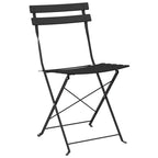 Gartenklappstuhl 2 pcs Anthrazit 42 x 46 x 82cm Metall