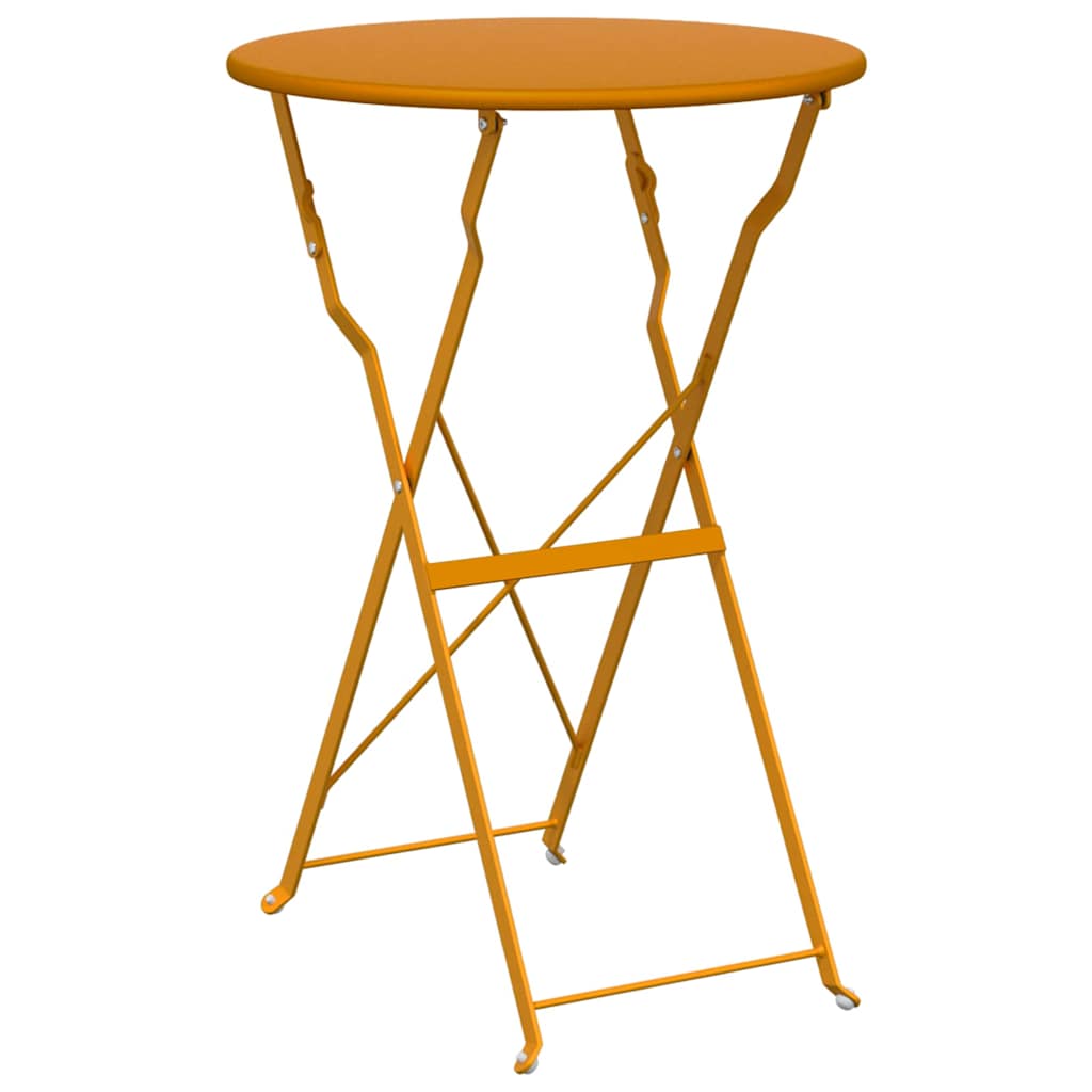 Bistrotisch Senf Ø 50 x 71 cm Pulverbeschichteter Stahl