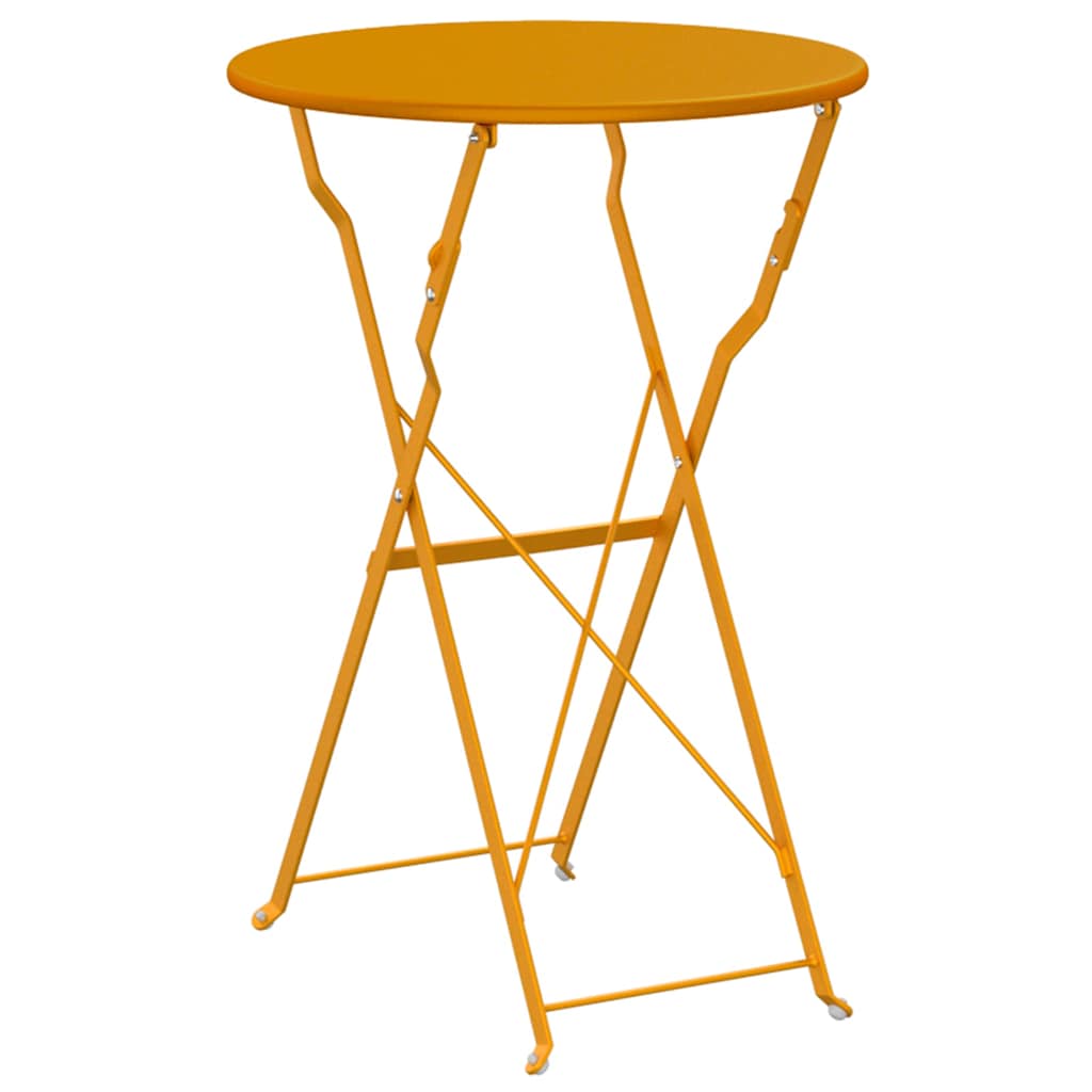 Bistrotisch Senf Ø 50 x 71 cm Pulverbeschichteter Stahl