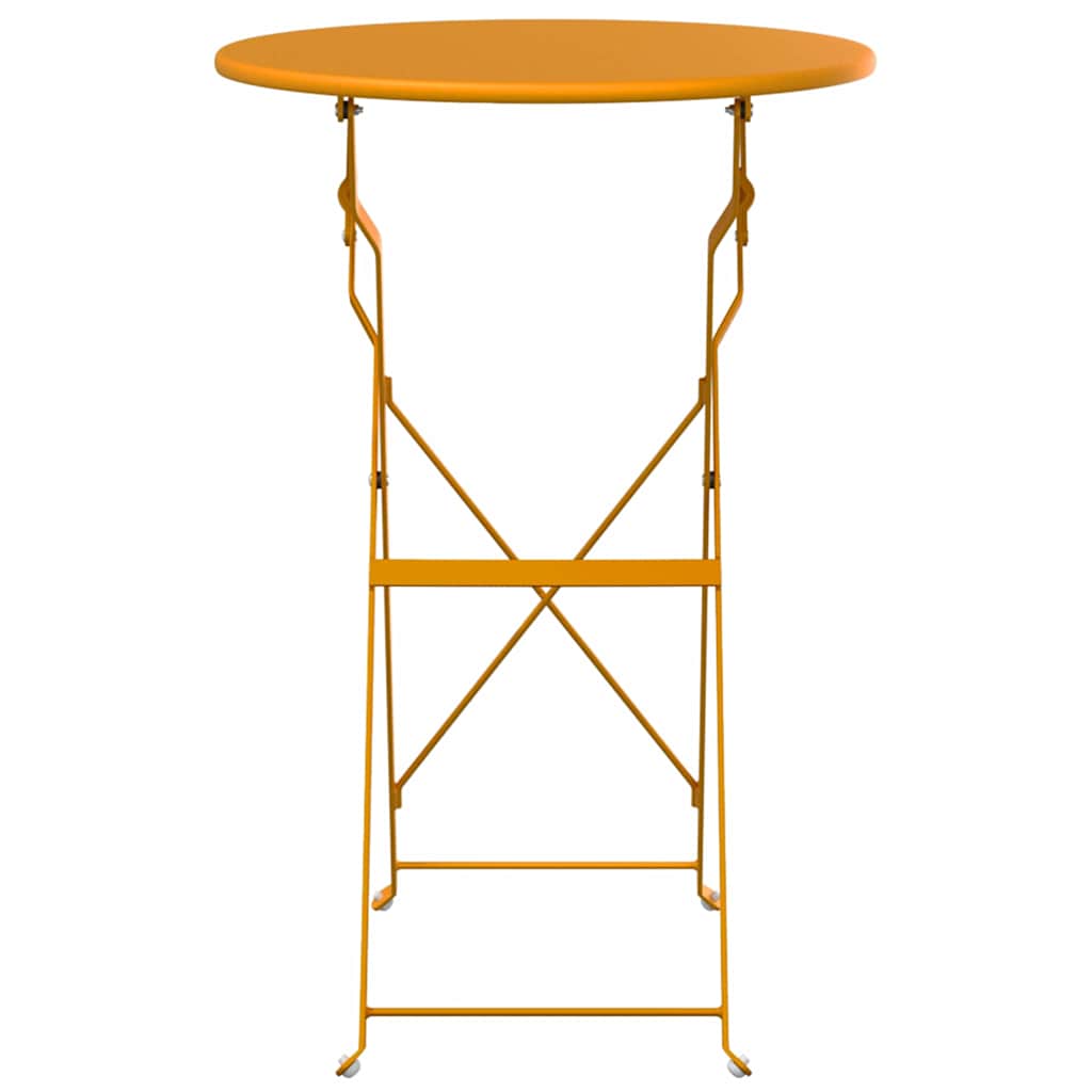 Bistrotisch Senf Ø 50 x 71 cm Pulverbeschichteter Stahl