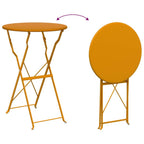 Bistrotisch Senf Ø 50 x 71 cm Pulverbeschichteter Stahl