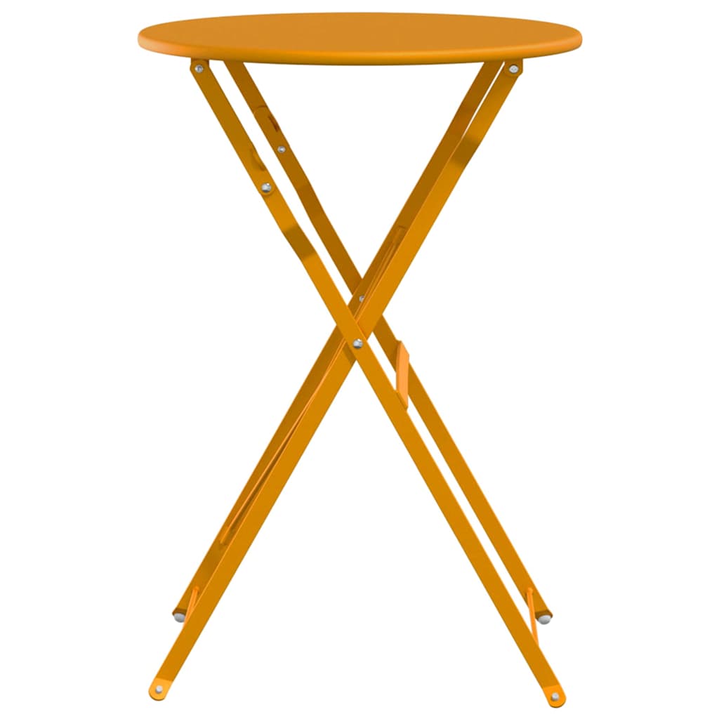 Bistrotisch Senf Ø 50 x 71 cm Pulverbeschichteter Stahl