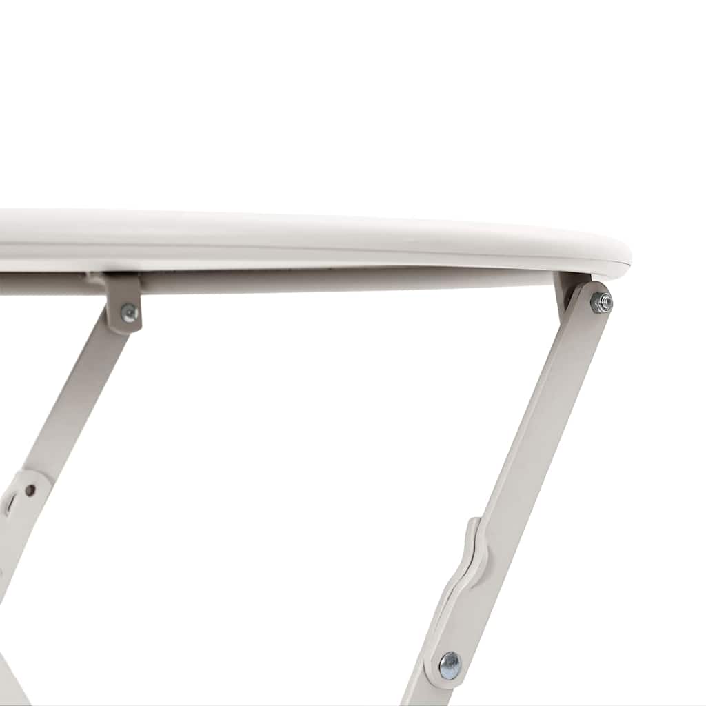 Bistrotisch Beige Ø 50 x 71 cm Pulverbeschichteter Stahl