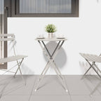 Bistrotisch Beige Ø 50 x 71 cm Pulverbeschichteter Stahl