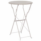 Bistrotisch Beige Ø 50 x 71 cm Pulverbeschichteter Stahl