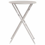 Bistrotisch Beige Ø 50 x 71 cm Pulverbeschichteter Stahl