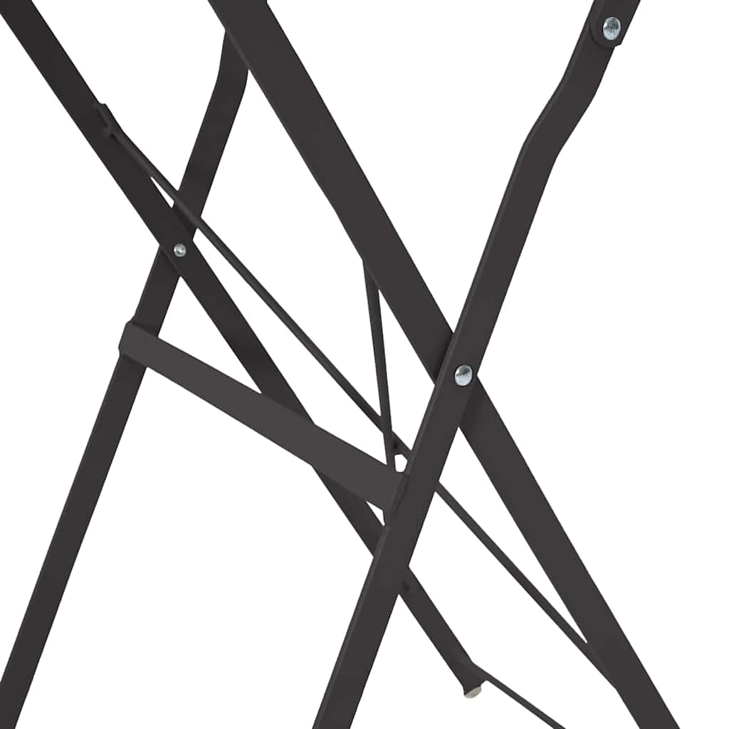 Bistrotisch Anthrazit Ø 50 x 71 cm Pulverbeschichteter Stahl