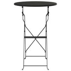 Bistrotisch Anthrazit Ø 50 x 71 cm Pulverbeschichteter Stahl