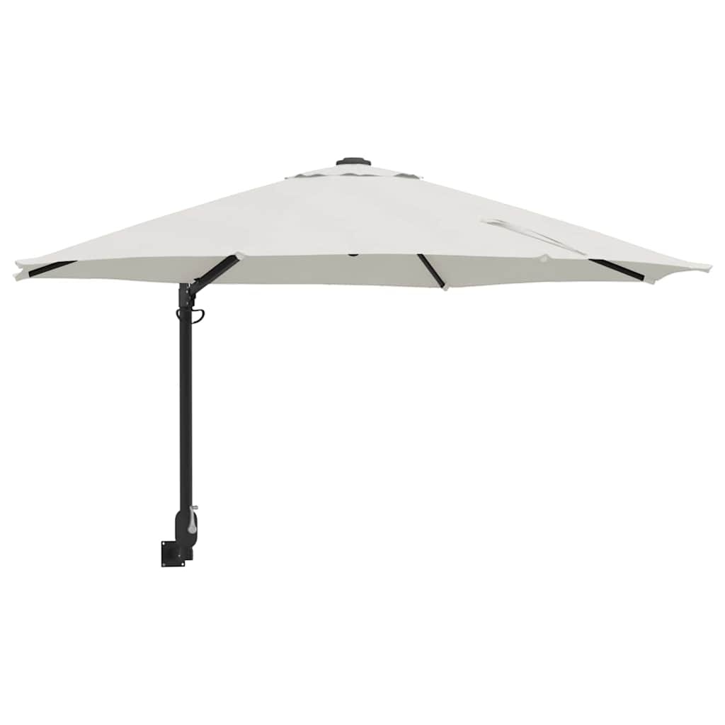 Garten-Sonnenschirm Sand 248 x 248 x 148 cm Polyester und Stahl