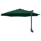 Garten-Sonnenschirm Grün 248 x 248 x 148 cm Polyester und Stahl