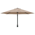 Garten-Sonnenschirm Taupe 248 x 248 x 148 cm