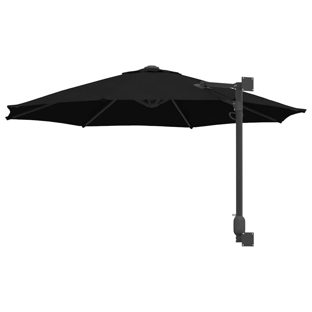Garten-Sonnenschirm Schwarz 248 x 248 x 148 cm