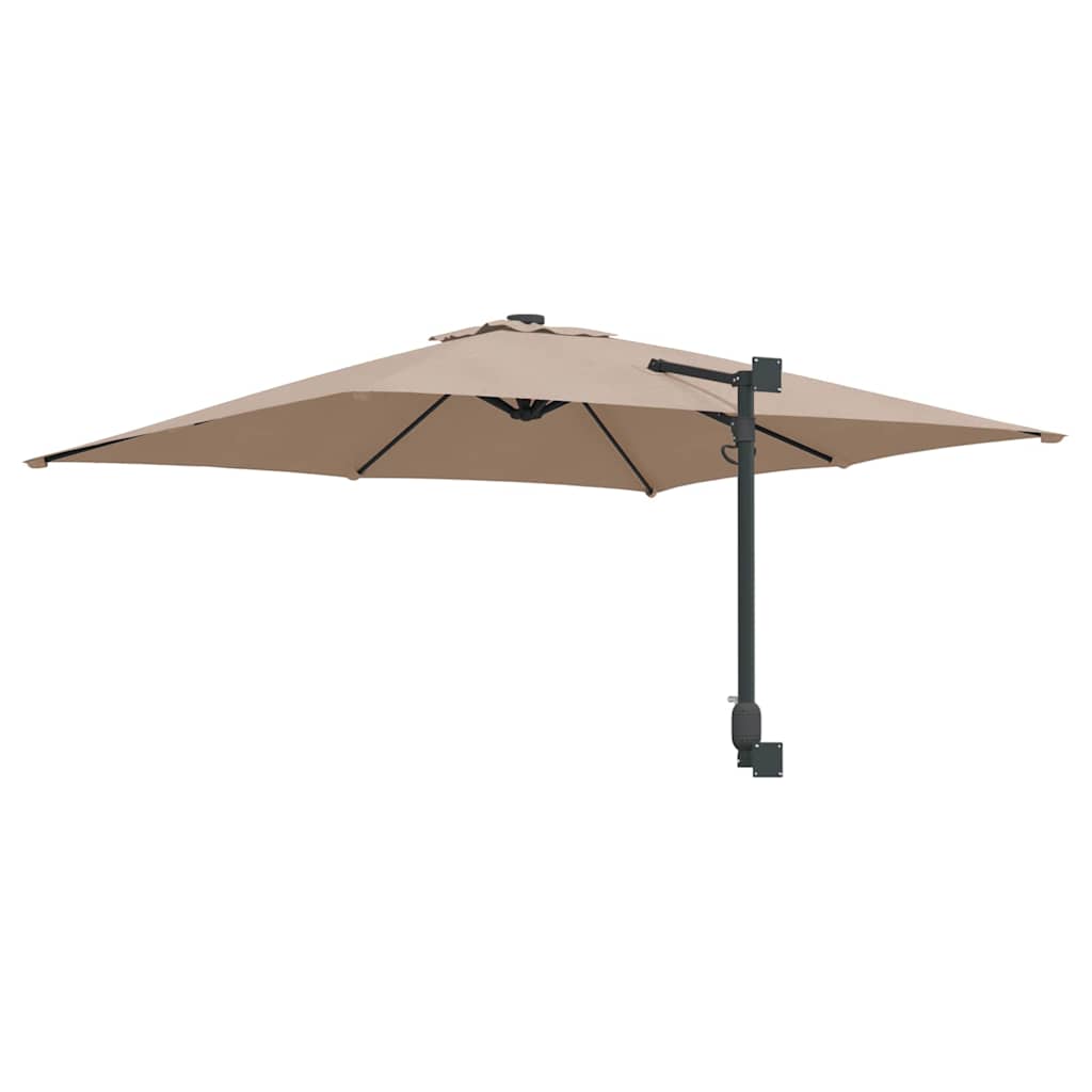 Garten-Sonnenschirm Taupe 248,5 x 247,5 x 160 cm