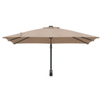Garten-Sonnenschirm Taupe 248,5 x 247,5 x 160 cm