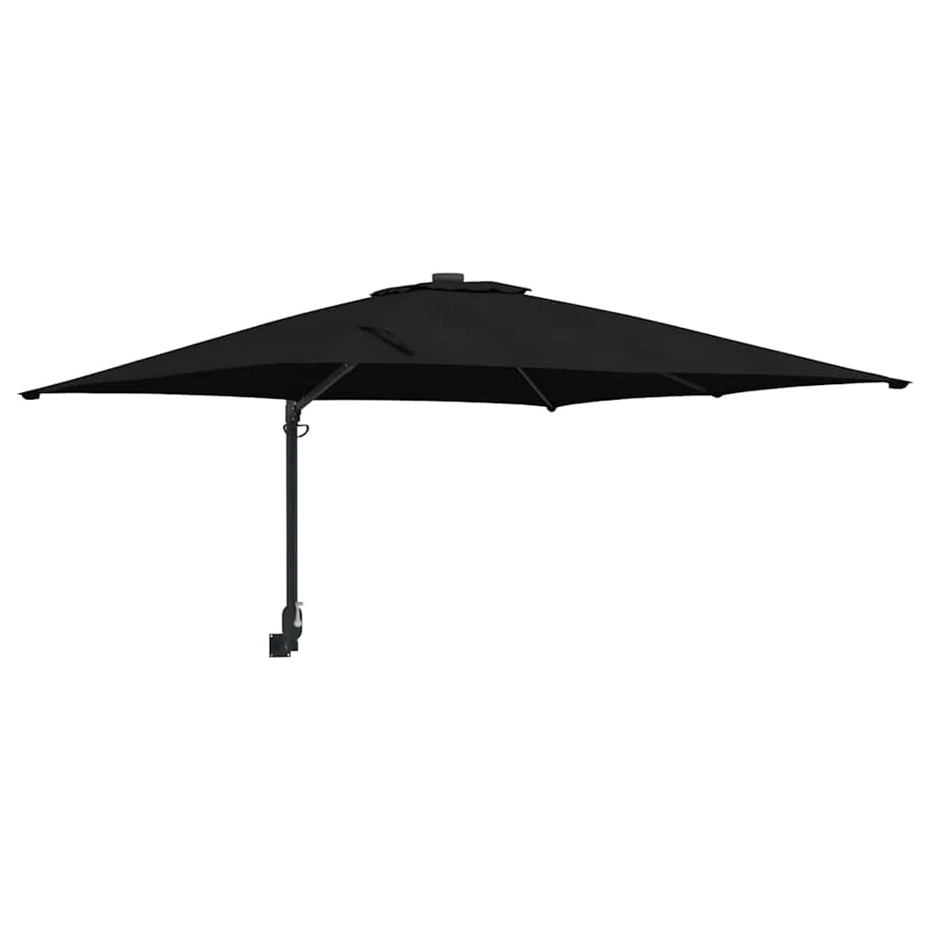 Garten-Sonnenschirm Schwarz 248,5 x 247,5 x 160 cm