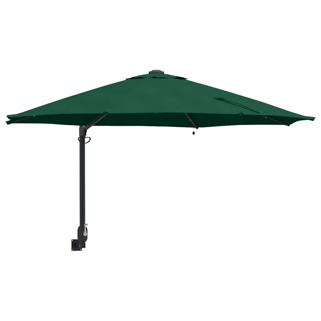 Garten-Sonnenschirm Grün 248 x 248 x 148 cm Polyester und Stahl