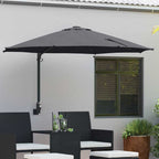 Garten-Sonnenschirm Anthrazit 248 x 248 x 148 cm