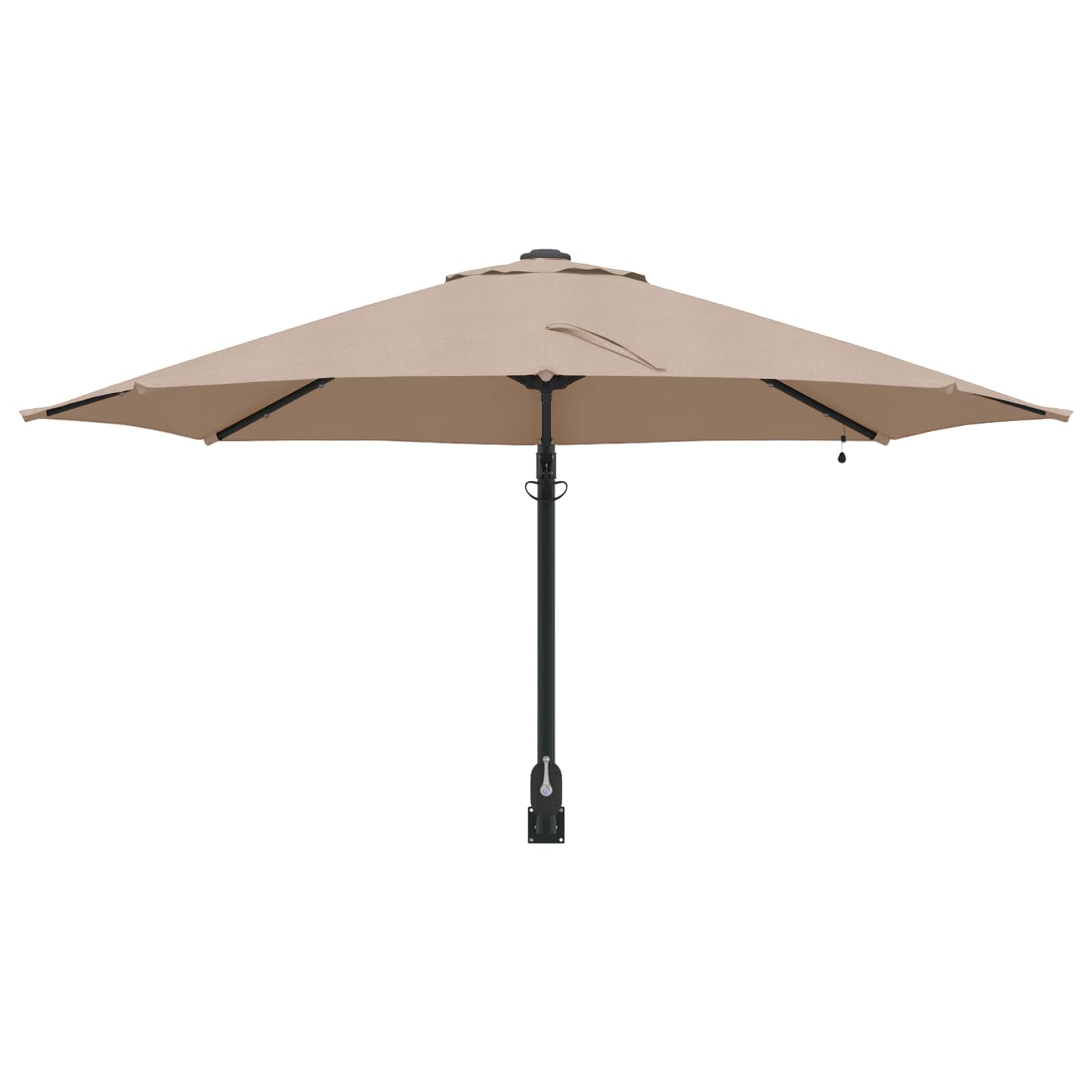 Garten-Sonnenschirm Taupe 248 x 248 x 148 cm