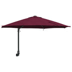 Garten-Sonnenschirm Bordeauxrot 248 x 248 x 148 cm