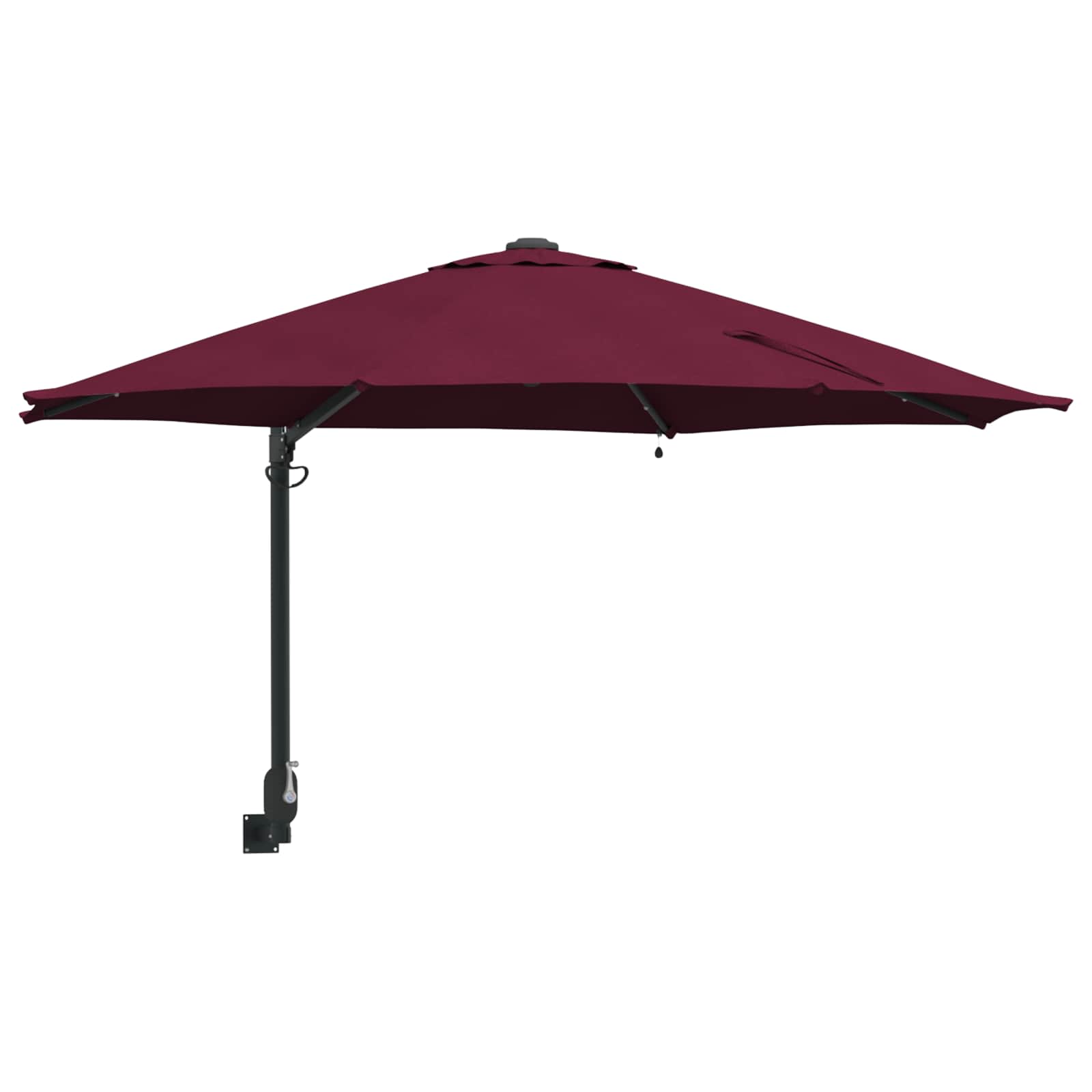 Garten-Sonnenschirm Bordeauxrot 248 x 248 x 148 cm