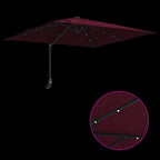 Garten-Sonnenschirm Bordeauxrot 248,5 x 247,5 x 160 cm