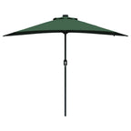 Garten-Sonnenschirm Grün 294 x 150 x 223 cm Polyester und Stahl