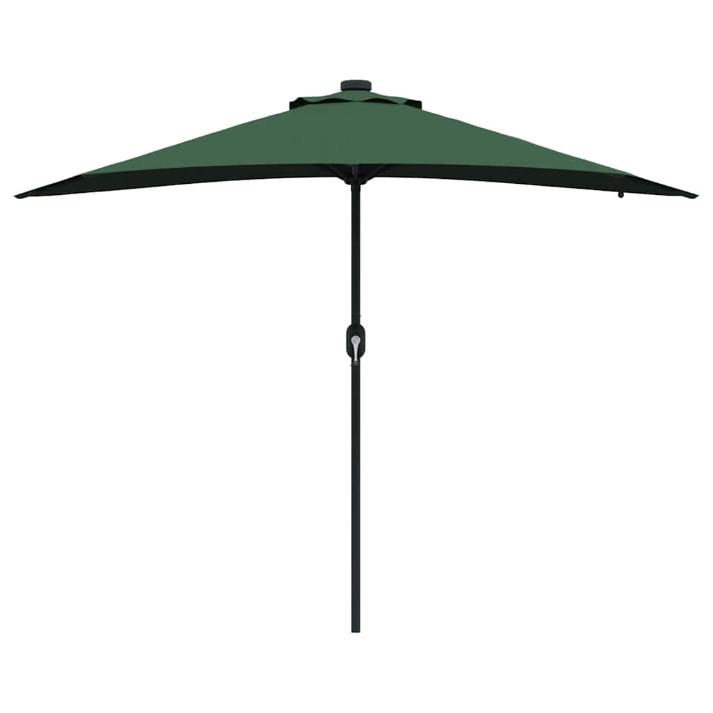 Garten-Sonnenschirm Grün 294 x 150 x 223 cm Polyester und Stahl
