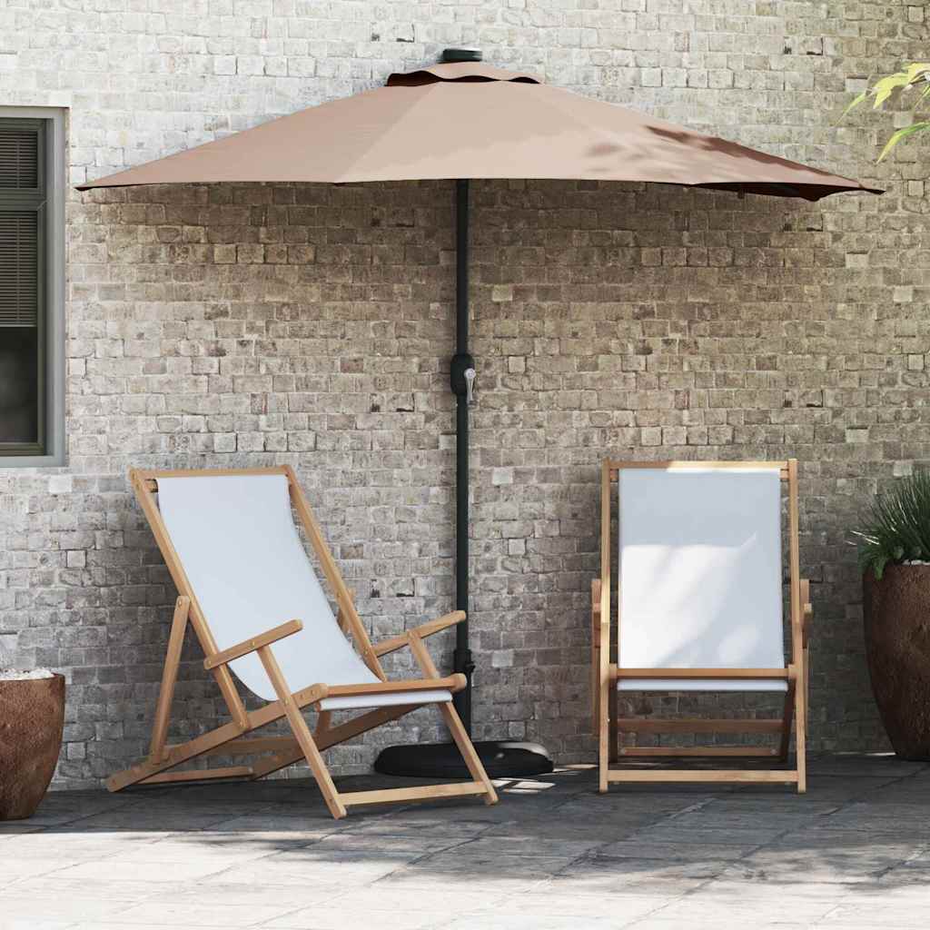 Garten-Sonnenschirm Taupe 294 x 150 x 223 cm