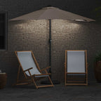 Garten-Sonnenschirm Taupe 294 x 150 x 223 cm