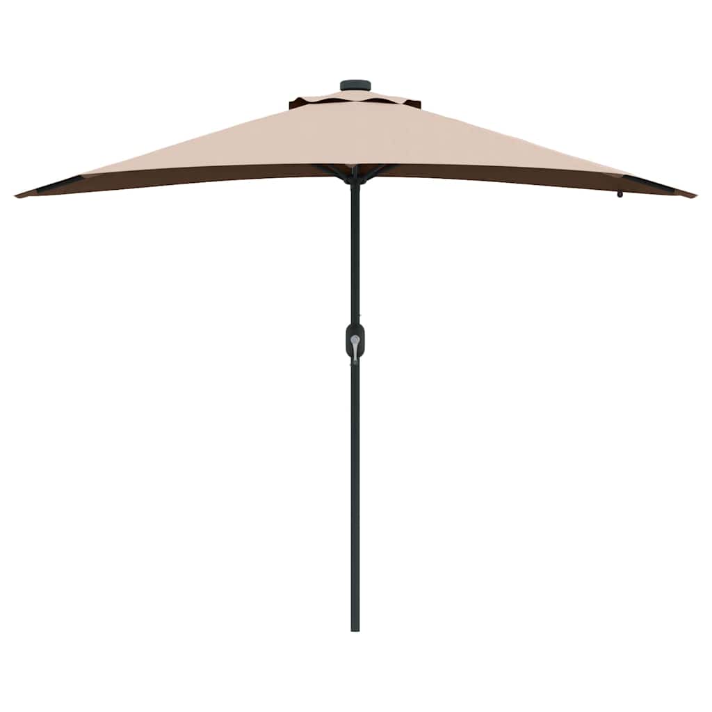 Garten-Sonnenschirm Taupe 294 x 150 x 223 cm