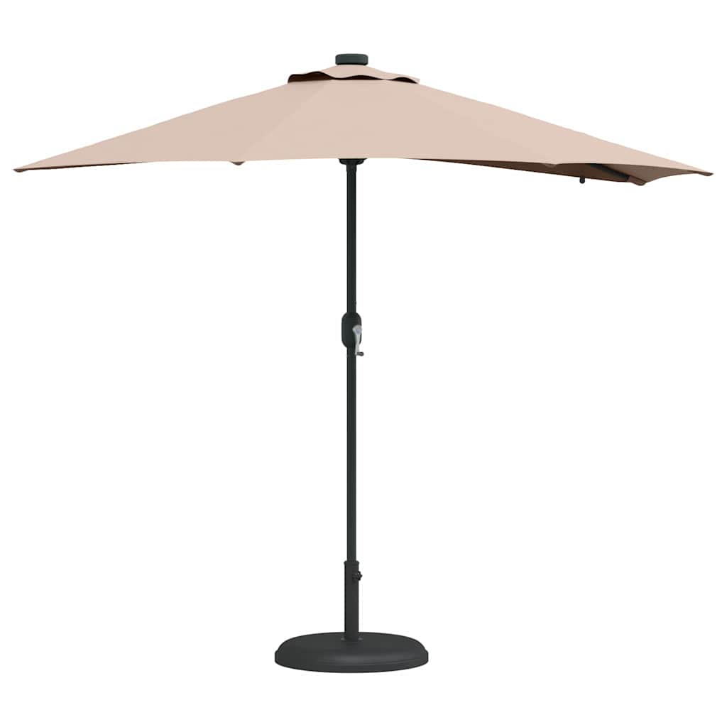 Garten-Sonnenschirm Taupe 294 x 150 x 223 cm