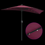 Garten-Sonnenschirm Bordeauxrot 294 x 150 x 223 cm