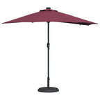 Garten-Sonnenschirm Bordeauxrot 294 x 150 x 223 cm