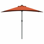Garten-Sonnenschirm Terrakotta 294 x 150 x 223 cm