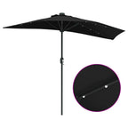 Garten-Sonnenschirm Schwarz 294 x 150 x 223 cm