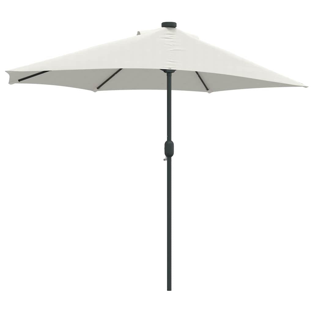 Garten-Sonnenschirm Sand 294 x 150 x 224 cm Polyester und Stahl