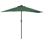Garten-Sonnenschirm Grün 294 x 150 x 224 cm Polyester und Stahl