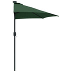 Garten-Sonnenschirm Grün 294 x 150 x 224 cm Polyester und Stahl